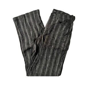 NYDJ Striped Linen Trousers